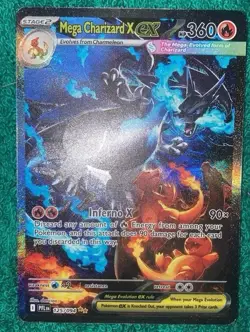 Pokemon Mega Charizard X EX 125/094 Secret Illustration Rare (Small Dent) - Image 1