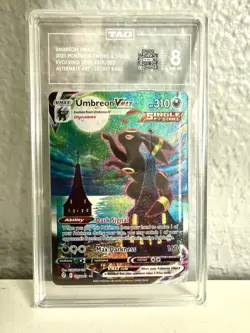 Pokemon Umbreon VMAX 095/203 Evolving Skies Ultra Rare Holo TAG 8 Single Strike - Image 2