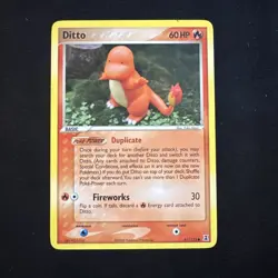 Pokemon Ditto charmander EX Delta Species 61/113 Regular Common - Image 1