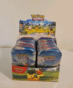 Pokemon Ascended Heroes MINI TIN Open DISPLAY BOX (damage) New/Sealed 10 Tins - Image 1