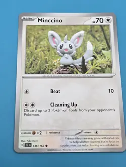 Minccino - Temporal Forces - 136/162 - Pokemon TCG - Common NM - Image 1