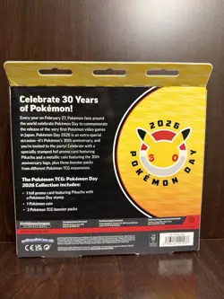 Pokemon TCG: 2026 Collection Box 30th Anniversary Mega Evolution-3 Booster Packs - Image 2