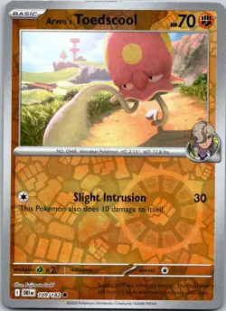Pokemon Arven's Toedscool Reverse Holo Common SV10: Destined Rivals - 109/182 NM - Image 1
