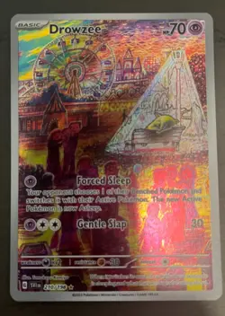 Pokemon Drowzee TCG Holo Illustration Rare Card 210/198 Pack Fresh - Image 1
