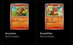 Pokemon My First Battle Charmander Deck Growlithe Arcanine Evolution - Image 1