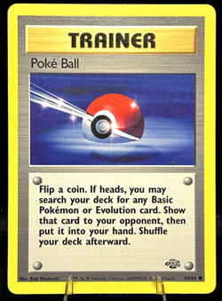 LOT OF 4 Pokemon - PokeBall 64/64 Jungle Regular - Various Condition, See Photos - Image 1