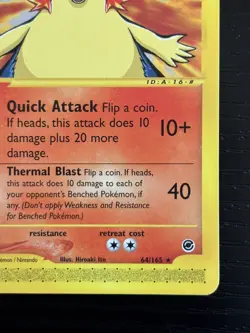 2002 Pokemon TCG Typhlosion E-Series Expedition Base Set 64/165 Non-holo NM/LP - Image 4