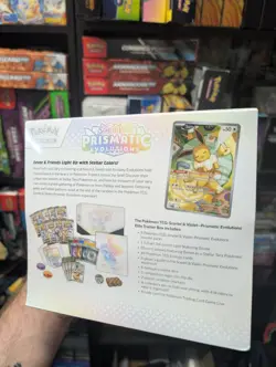 Pokemon TCG Scarlet & Violet Prismatic Evolutions Elite Trainer Box Eevee - Image 3