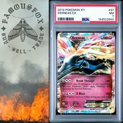 2014 Pokemon XY Xerneas EX Ultra Rare #97 PSA 7 NM Pokemon - Image 1