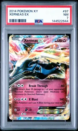 2014 Pokemon XY Xerneas EX Ultra Rare #97 PSA 7 NM Pokemon - Image 2