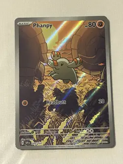 Pokemon TCG Phanpy Surging Sparks 205/191 Illustration Rare - Image 1