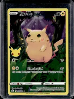 2021 Pokemon SWSH Celebrations Pikachu Holo #005/025 - Image 1