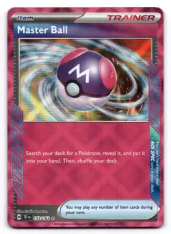 Master Ball NM 153/162 SV05: Temporal Forces Pokemon TCG Holo - Image 1