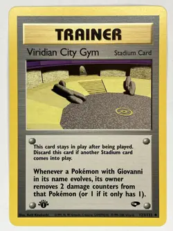 Viridian City Gym NM 1st Edition Gym Challenge 123/132 Pokemon TCG Regular - Image 1