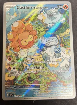 Pokemon Castform Sunny Form 195/191 NM Surging Sparks - Image 1
