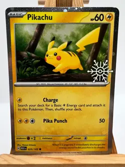 Pokemon TCG - S&V 151 - Pikachu & Eevee Holiday Snowflake Stamped Promo - NM/M - Image 2