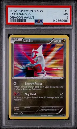 Latias #9 Pokemon Dragon Vault Mini-Set PSA 7 RegradeU - Image 1