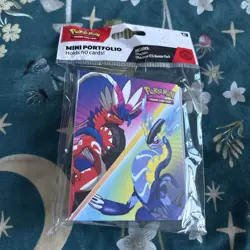 Pokemon Tcg Scarlet And Violet Mini Portfolio/Binder Holds 60 No Booster Pack - Image 1