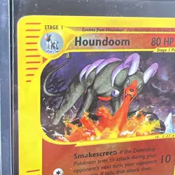 2002 Pokemon Houndoom 14/147 Aquapolis Reverse Holo Rare E-Reader WOTC - Image 2