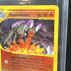2002 Pokemon Houndoom 14/147 Aquapolis Reverse Holo Rare E-Reader WOTC - Image 3