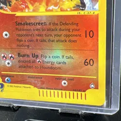 2002 Pokemon Houndoom 14/147 Aquapolis Reverse Holo Rare E-Reader WOTC - Image 5