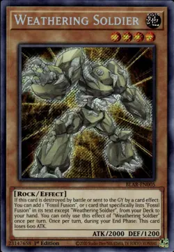 Yu-Gi-Oh! Weathering Soldier Secret Rare BLAR-EN005 - Image 1