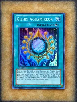 Yugioh Gishki Aquamirror HA05-EN055 Super Rare 1st Ed LP - Image 1
