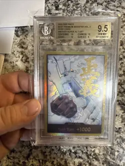 One Piece Best Premium Booster Smoker Don!! Gold Alt Art Bgs 9.5 - Image 1