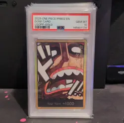 Bandai Don!! Card Usopp Gold Premium Booster Vol. 2 Foil 2025 PSA 10 - Image 1
