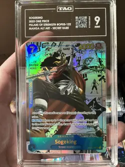 2023 One Piece Op03-Pillars Strength Sogeking #122 Manga Alt Art TAG 9 - Image 1