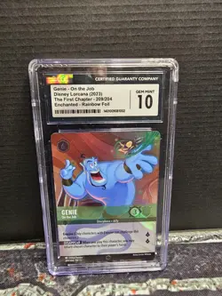 Disney Lorcana 💫 Genie On the Job First Chapter # 209/204 Enchanted CGC 10 - Image 2