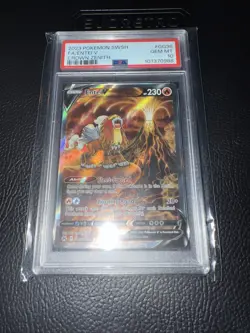 Entei v Full Art Pokemon TCG SWSH Crown Zenith GG36/GG70 PSA Gem MT 10 - Image 1