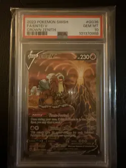 Entei v Full Art Pokemon TCG SWSH Crown Zenith GG36/GG70 PSA Gem MT 10 - Image 3