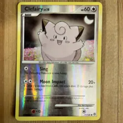1x - Clefairy - 77/130 - Common - Reverse Holo MP/HP, English Pokemon Diamond - Image 1