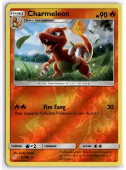 Pokemon TCG Charmeleon 13/181 SM - Team Up Uncommon Reverse Holo - Image 1