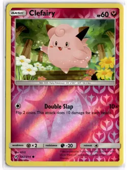 Pokemon TCG Clefairy 132/214 SM - Unbroken Bonds Common Reverse Holo - Image 1