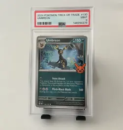 2024 POKEMON TRICK OR TRADE UMBREON #130 PSA 9 - Image 1