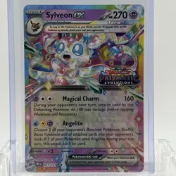 Pokemon TCG Prismatic Evolutions Sylveon ex #041/131 Stamped Promo NM - Image 1