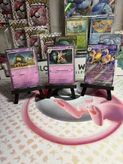 Pokemon 151 Abra 063 Kadabra 064/165 Alakazam ex SVP 050 Cosmos Holo Promos MINT - Image 1