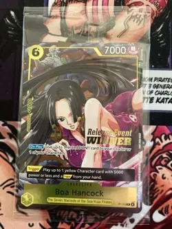 One Piece Boa Hancock Release Event Winner P-115 Sealed Holo Stamp NM - Image 1