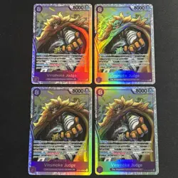 4x Vinsmoke Judge OP06-062 - One Piece TCG English - SR Foil Playset NM - Image 1