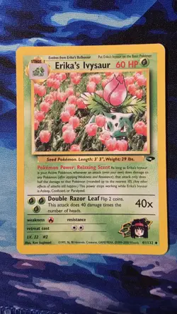 Erika's Ivysaur 41/132 Gym Challenge Regular - LP Pokemon Card - Image 1