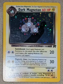 DARK MAGNETON 11/82 Team Rocket Holo Pokemon Card NEAR MINT - Image 1