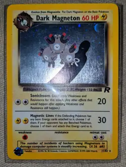 DARK MAGNETON 11/82 Team Rocket Holo Pokemon Card NEAR MINT - Image 2