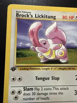 Pokemon Card - Brock's Lickitung Gym Heroes 41/132 Uncommon 1st Edition - Image 2