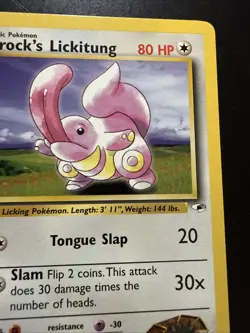 Pokemon Card - Brock's Lickitung Gym Heroes 41/132 Uncommon 1st Edition - Image 3