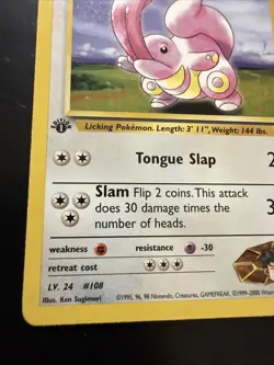 Pokemon Card - Brock's Lickitung Gym Heroes 41/132 Uncommon 1st Edition - Image 5