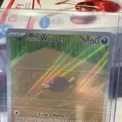 Paldean Wooper IR 221/193 Sv02 Paldea Evolved Illustration Rare Holo Card NM - Image 2