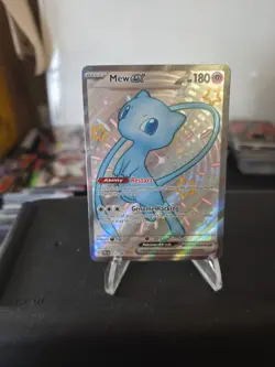 Pokemon TCG Mew EX Full Art Shiny Rare Holo Card 216/091 Paldean Fates - Image 1
