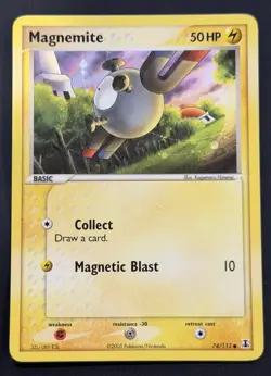 Magnemite 74/113 EX Delta Species 2005 Common Pokemon Trading Card - Image 1